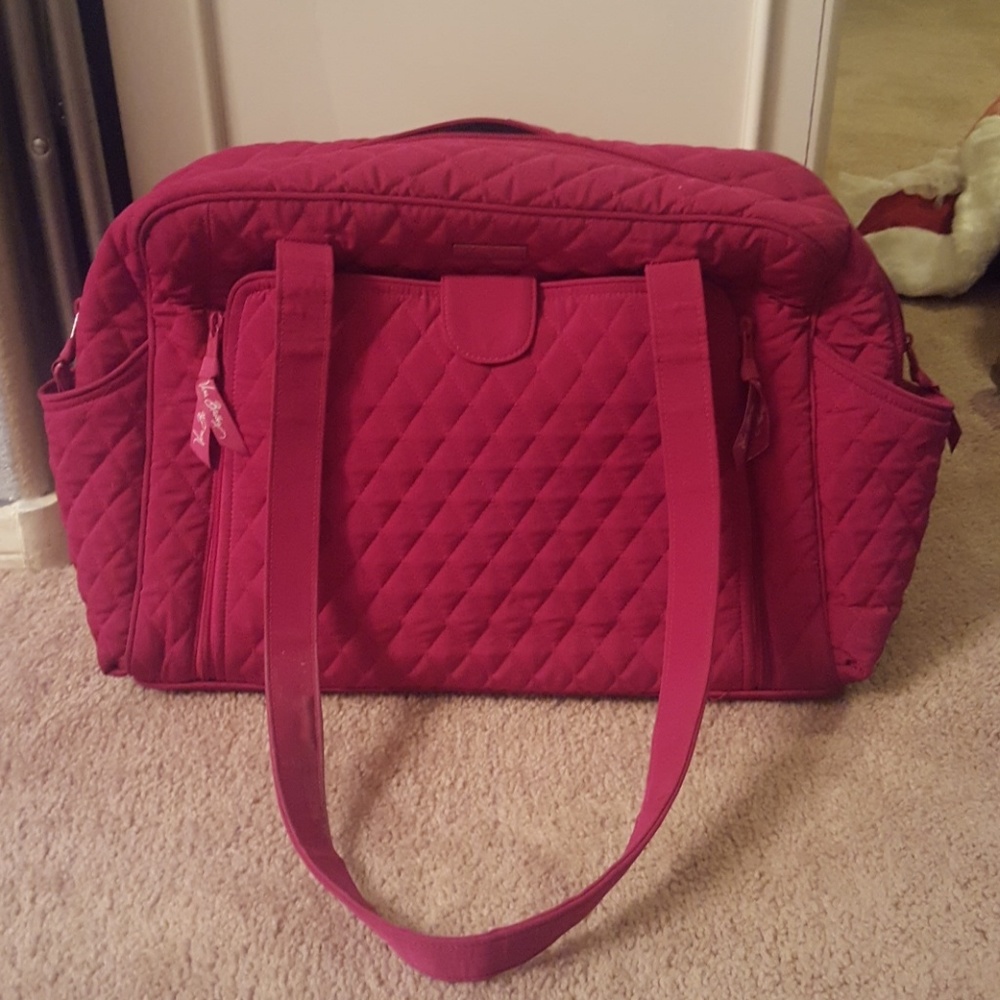Authentic Vera Bradley Fuschia Diaper Bag